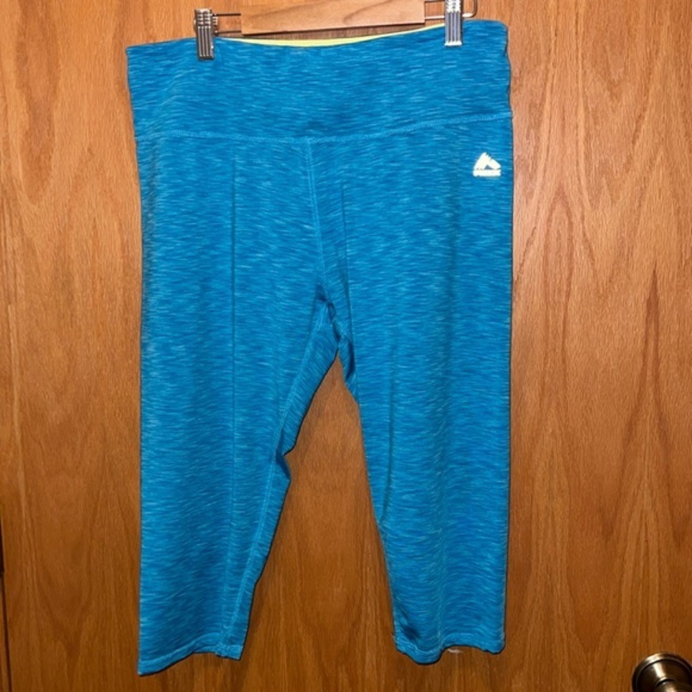 RBX Blue Capri Leggings Activewear Athletic Workout Cropped Pants‎ Size XL